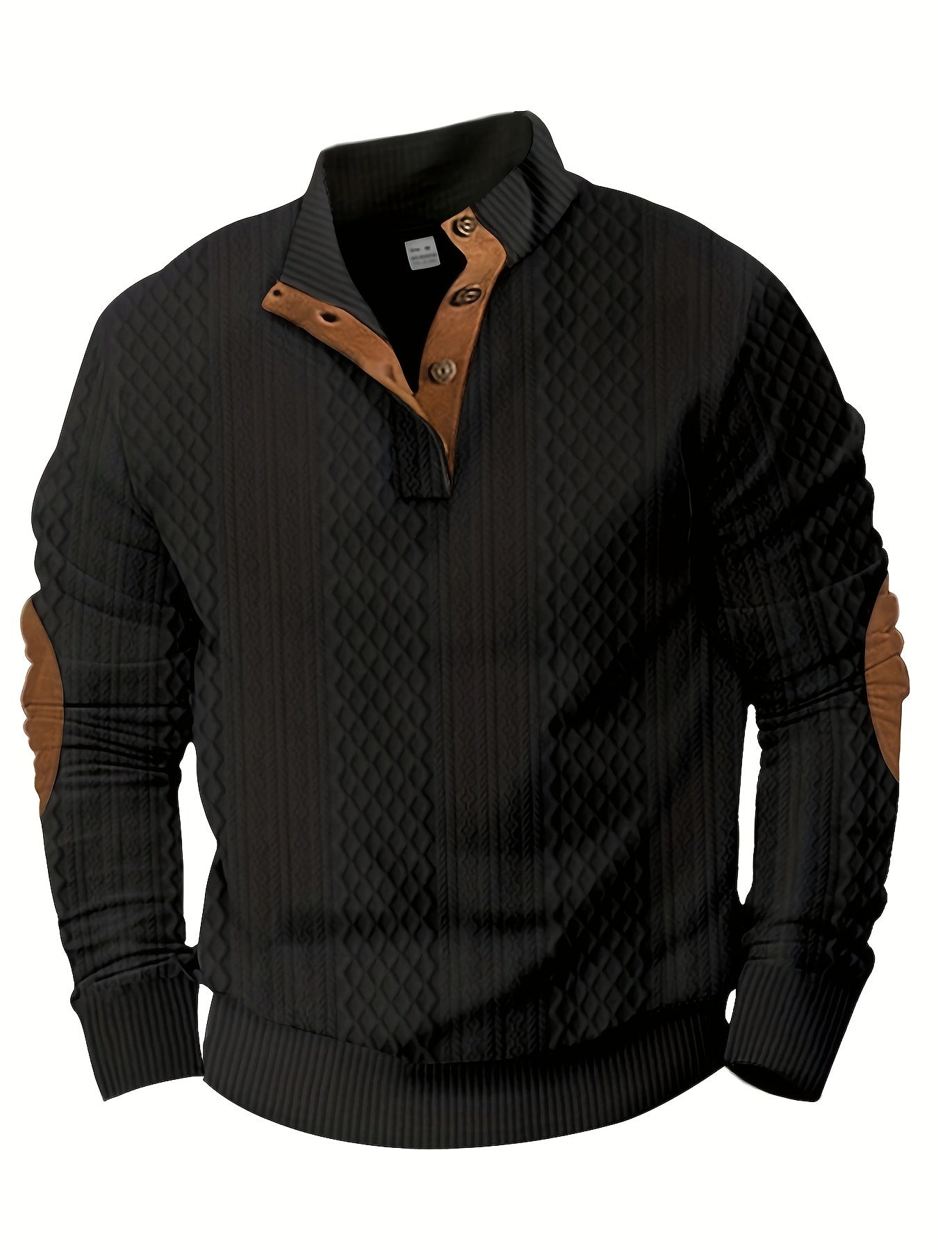 Color Block Men's Knitted Shirt Stylish Spring Fall Wardrobe Essential