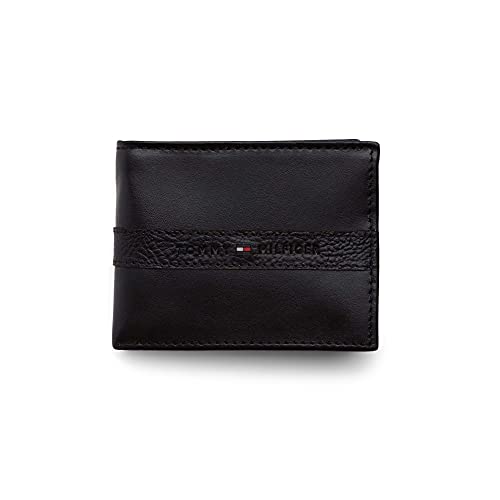 Tommy Hilfiger Men's Classic Bifold Wallet with ID Window and Multiple Card Slots