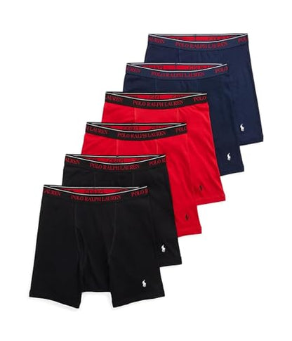 Polo Ralph Lauren Men's Classic Fit Cotton Boxer Briefs 5 Pack