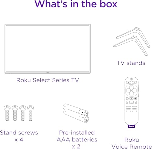 Roku Smart TV – 40-Inch Select Series 1080p Full HD Roku TV with Roku Voice Remote, Bright Picture, Customizable Home Screen – Live Local News, Sports, Gaming