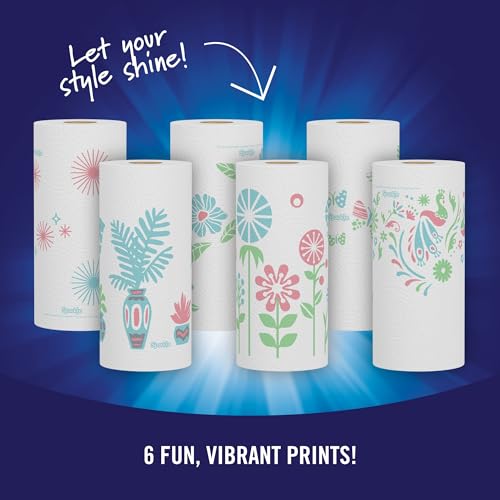 Sparkle Pick-A-Size Paper Towels, 6 Double Rolls = 12 Regular Rolls, Everyday Value Paper Towel With Full And Half Sheets