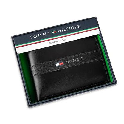 Tommy Hilfiger Men's Classic Bifold Wallet with ID Window and Multiple Card Slots