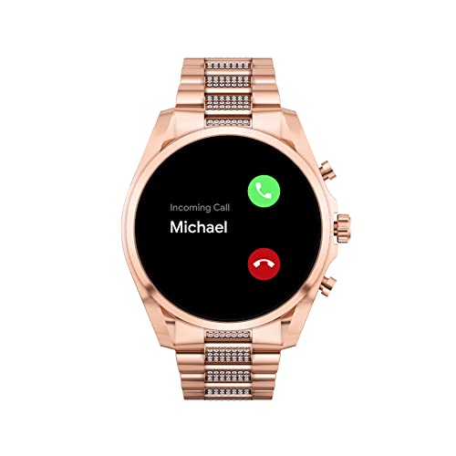 Michael Kors Men's or Women's Gen 6 44mm Touchscreen Smart Watch with Alexa Built-In, Fitness Tracker, Sleep Tracker, GPS, Music Control, Smartphone Notifications (Model: MKT5134V)