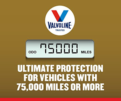 Valvoline High Mileage with MaxLife Technology SAE 5W-30 Synthetic Blend Motor Oil 5 QT