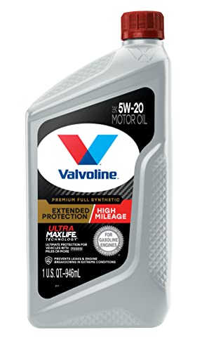 Valvoline High Mileage with MaxLife Technology SAE 5W-30 Synthetic Blend Motor Oil 5 QT