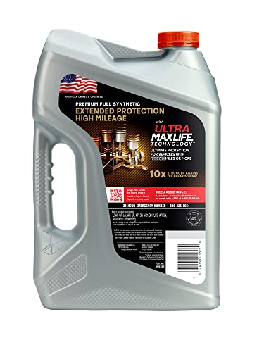 Valvoline High Mileage with MaxLife Technology SAE 5W-30 Synthetic Blend Motor Oil 5 QT