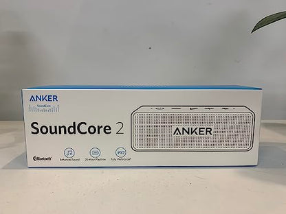 Anker Soundcore 2 Portable Bluetooth Speaker with IPX7 Waterproof, 24-Hour Playtime, Wireless Stereo Pairing, 12W Stereo Sound, Bluetooth 5, Bassup, Electronics for Home, Shower, Outdoors, Travel