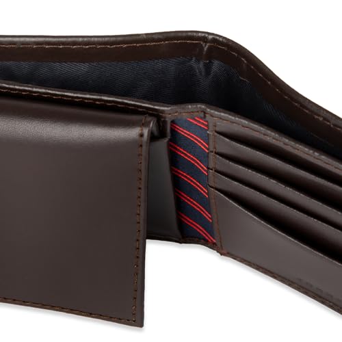 Tommy Hilfiger Men's Classic Bifold Wallet with ID Window and Multiple Card Slots