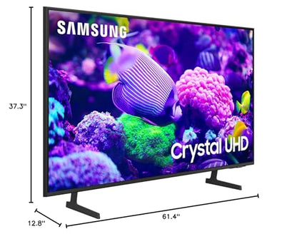 SAMSUNG 65-Inch Class Crystal UHD 4K DU7200 Series HDR Smart TV w/Object Tracking Sound Lite, PurColor, Motion Xcelerator, Mega Contrast, Q-Symphony (UN65DU7200, 2024 Model)