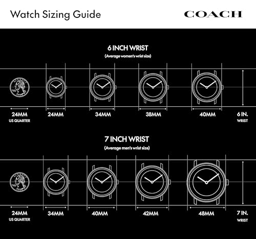 Coach Elliot Men's Watch| Contemporary Elegance with Signature Detailing | Fashion Timepiece for Everyday Wear