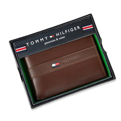 Tommy Hilfiger Men's Classic Bifold Wallet with ID Window and Multiple Card Slots