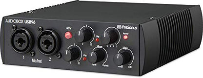 PreSonus AudioBox 96 25th Anniversary Studio Recording Bundle with Studio One Artist DAW Music Production Software