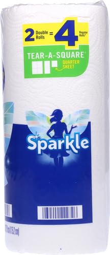 Sparkle Pick-A-Size Paper Towels, 6 Double Rolls = 12 Regular Rolls, Everyday Value Paper Towel With Full And Half Sheets