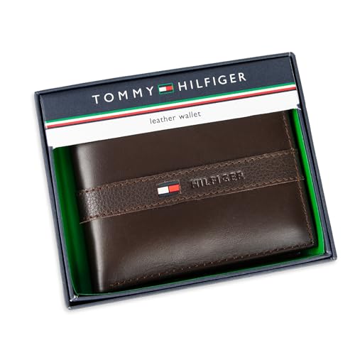 Tommy Hilfiger Men's Classic Bifold Wallet with ID Window and Multiple Card Slots