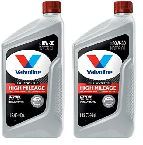 Valvoline High Mileage with MaxLife Technology SAE 5W-30 Synthetic Blend Motor Oil 5 QT