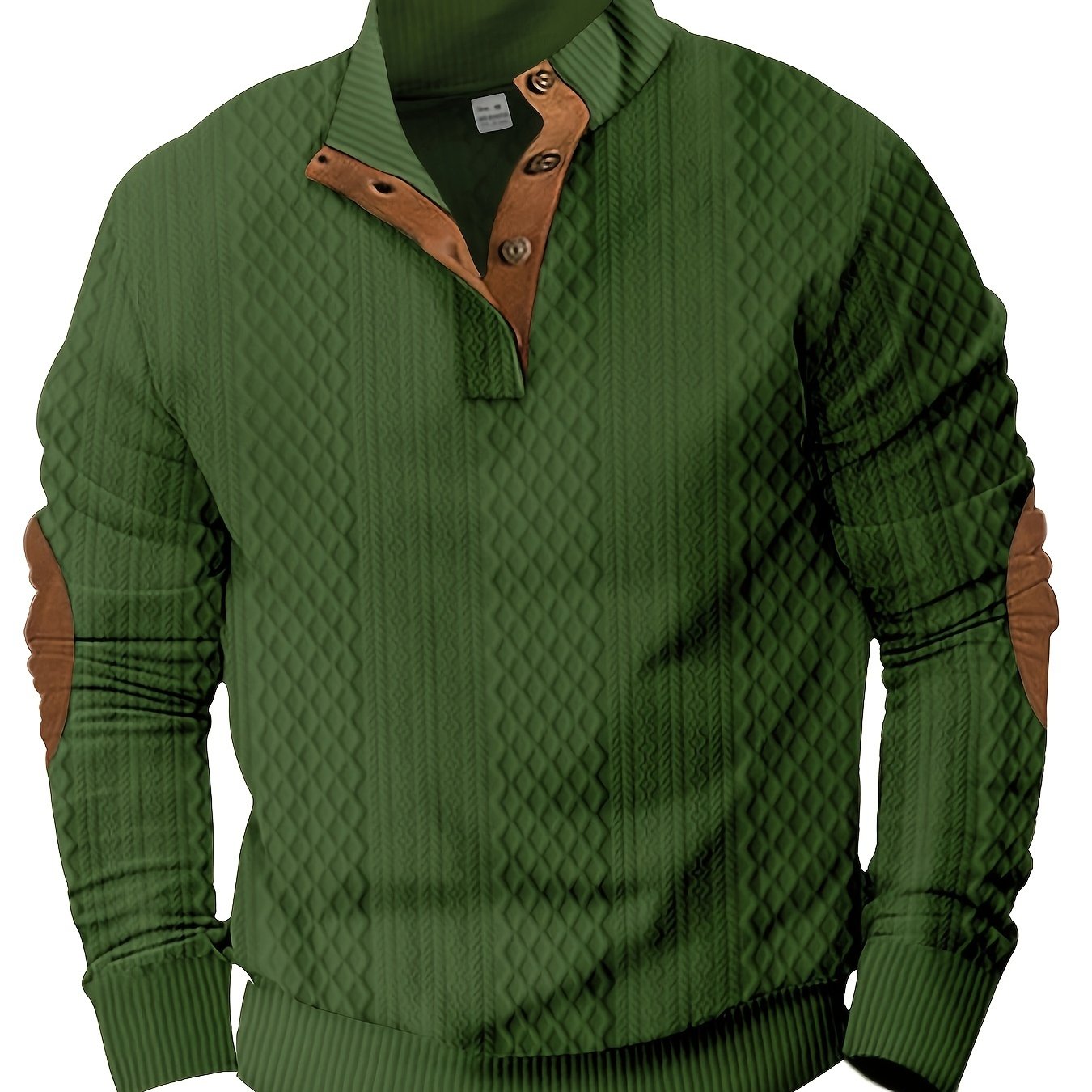 Color Block Men's Knitted Shirt Stylish Spring Fall Wardrobe Essential