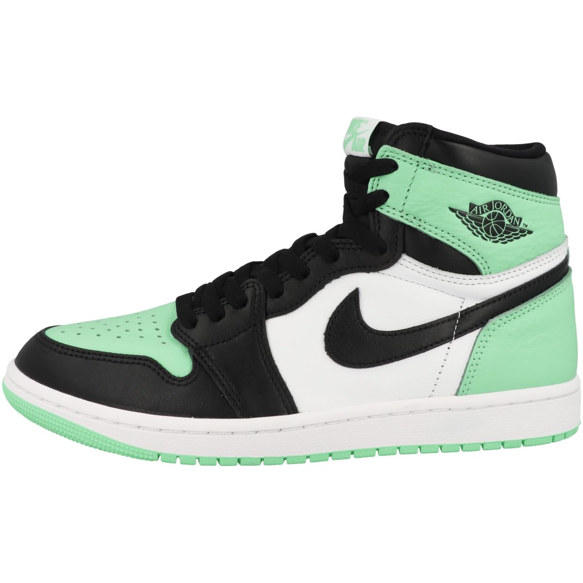 Nike Air Jordan 1 Retro High OG Men's Shoes White/Black-Green Glow DZ5485 130