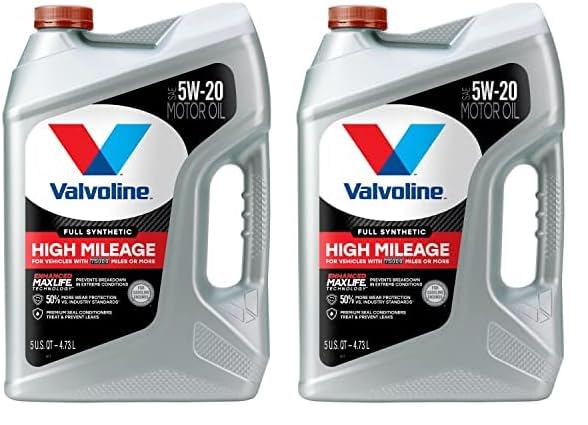 Valvoline High Mileage with MaxLife Technology SAE 5W-30 Synthetic Blend Motor Oil 5 QT