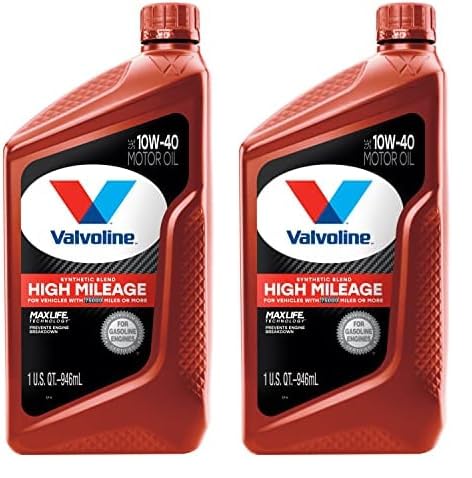 Valvoline High Mileage with MaxLife Technology SAE 5W-30 Synthetic Blend Motor Oil 5 QT