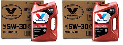 Valvoline High Mileage with MaxLife Technology SAE 5W-30 Synthetic Blend Motor Oil 5 QT