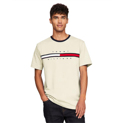 Tommy Hilfiger Men's Short Sleeve Signature Stripe Graphic T-shirt