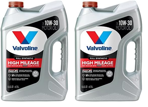 Valvoline High Mileage with MaxLife Technology SAE 5W-30 Synthetic Blend Motor Oil 5 QT