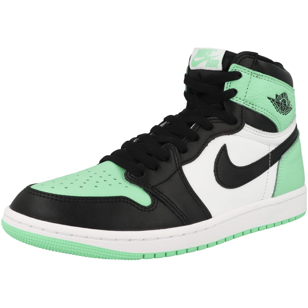 Nike Air Jordan 1 Retro High OG Men's Shoes White/Black-Green Glow DZ5485 130