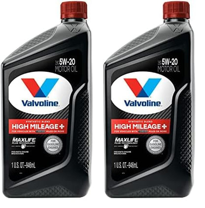 Valvoline High Mileage with MaxLife Technology SAE 5W-30 Synthetic Blend Motor Oil 5 QT