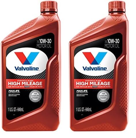 Valvoline High Mileage with MaxLife Technology SAE 5W-30 Synthetic Blend Motor Oil 5 QT