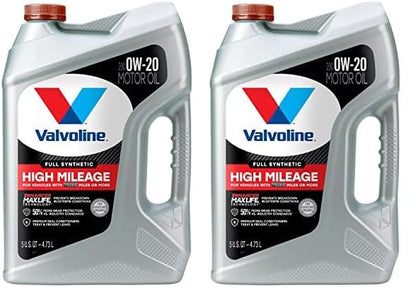 Valvoline High Mileage with MaxLife Technology SAE 5W-30 Synthetic Blend Motor Oil 5 QT