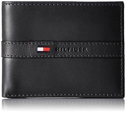 Tommy Hilfiger Men's Classic Bifold Wallet with ID Window and Multiple Card Slots