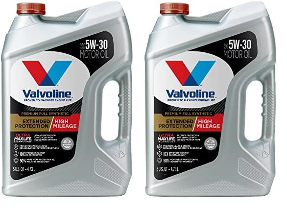 Valvoline High Mileage with MaxLife Technology SAE 5W-30 Synthetic Blend Motor Oil 5 QT