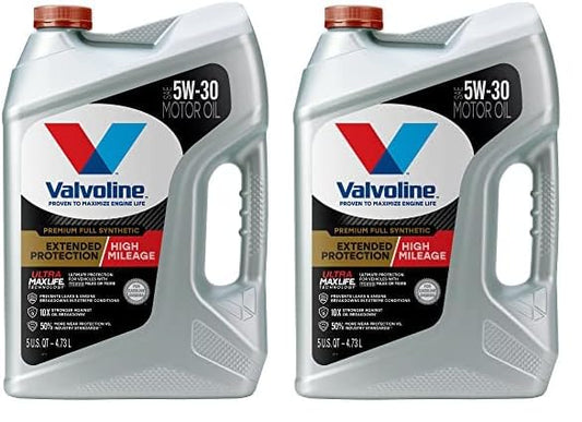 Valvoline High Mileage with MaxLife Technology SAE 5W-30 Synthetic Blend Motor Oil 5 QT