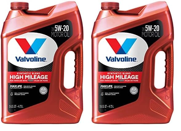 Valvoline High Mileage with MaxLife Technology SAE 5W-30 Synthetic Blend Motor Oil 5 QT