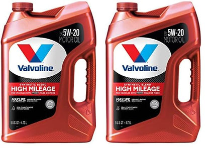 Valvoline High Mileage with MaxLife Technology SAE 5W-30 Synthetic Blend Motor Oil 5 QT