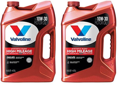 Valvoline High Mileage with MaxLife Technology SAE 5W-30 Synthetic Blend Motor Oil 5 QT