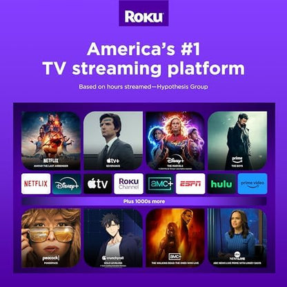 Roku Smart TV – 50-Inch Select Series 4K HDR Roku TV with Roku Enhanced Voice Remote, Brilliant 4K Picture, Automatic Brightness, & Seamless Streaming – Live Local News, Sports, Family Entertainment