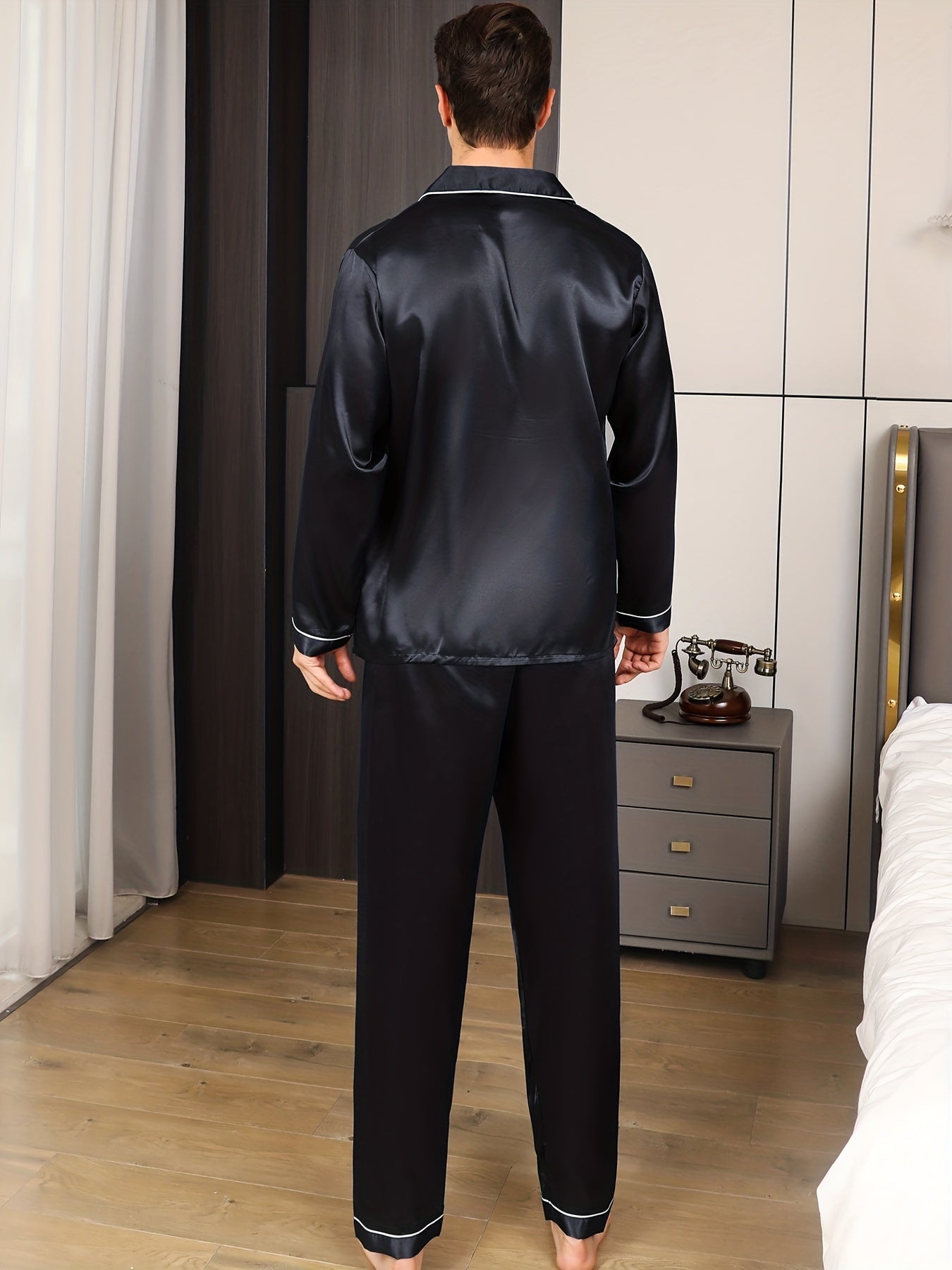 Ultimate Comfort Men's Ice Silk Pajama Set Edition