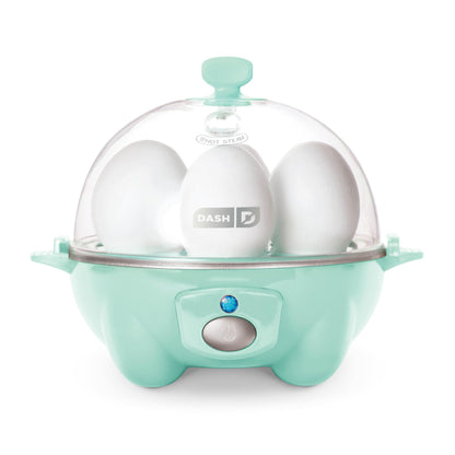 DASH Rapid Egg Cooker: 7 Egg Capacity Electric Egg Cooker for Hard Boiled Eggs, Poached Eggs, Scrambled Eggs, or Omelets with Auto Shut Off Feature - Black