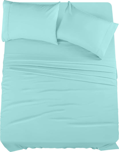 Utopia Bedding Queen Bed Sheets Set - 4 Piece Bedding - Brushed Microfiber - Shrinkage and Fade Resistant - Easy Care (Queen, White)