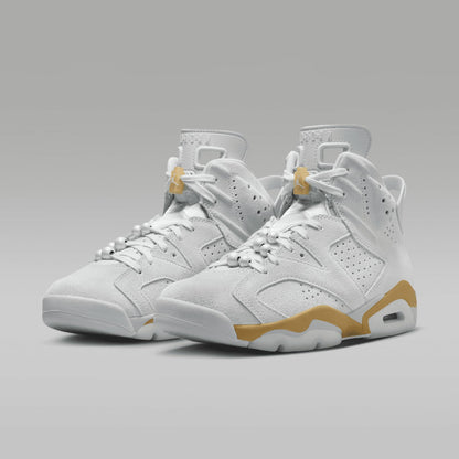 Air Jordan 6 Retro Pearl Women's Shoe (DQ4914-074, Pure Platinum/Metallic Gold/Coconut Milk)