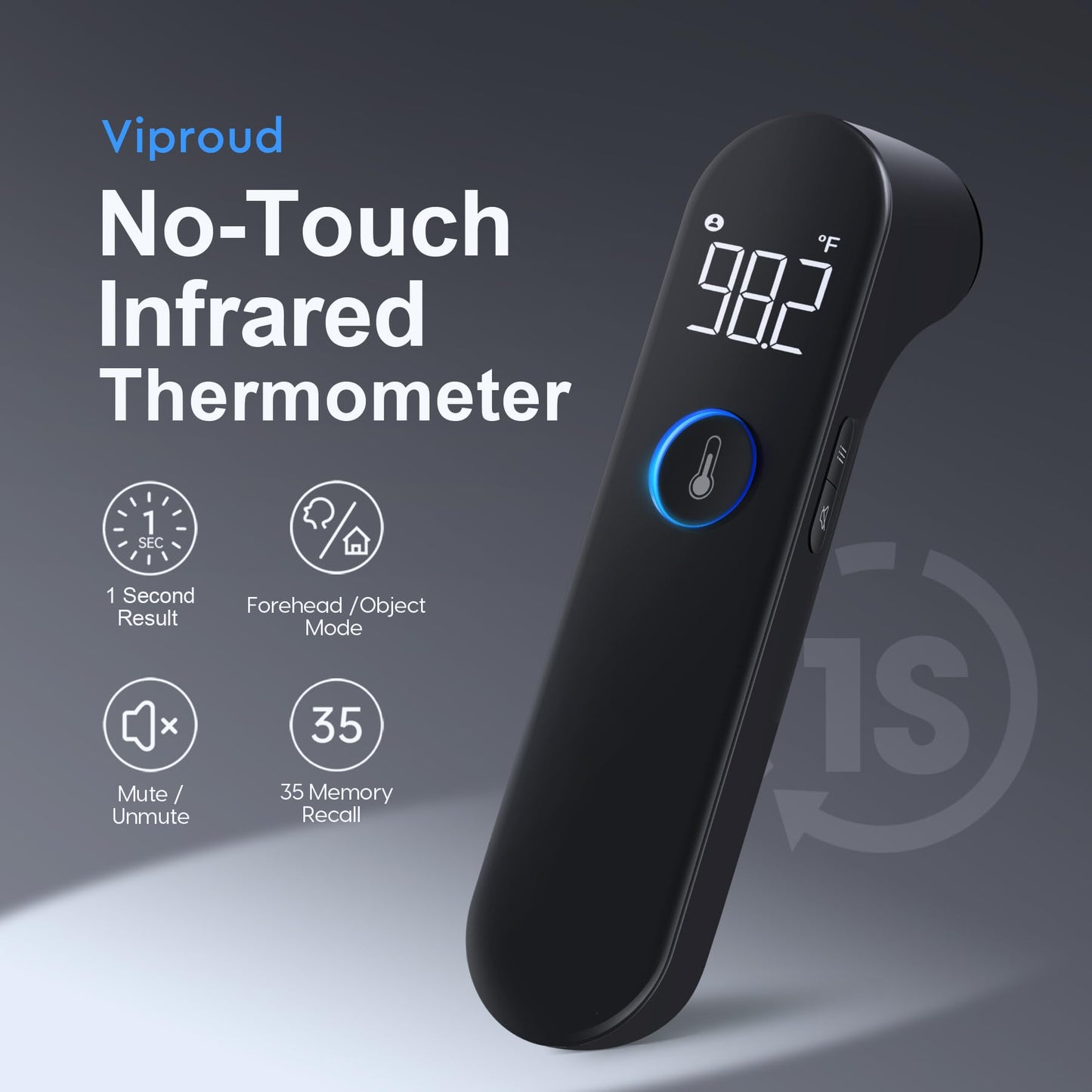 Thermometer for Adults and Kids, Fast Accurate Baby Thermometer, FSA HSA Eligible, Fever Alarm & Mute Mode, Baby Essentials - Lifetime Support