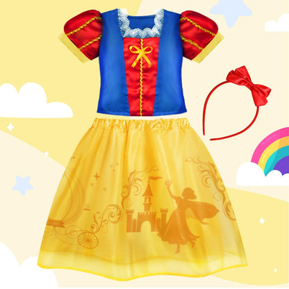 Meland Princess Dress Up - Dress Up Clothes for Girls with Toys Birthday Gift for Toddler Girls 3,4,5,6,7,8 Years