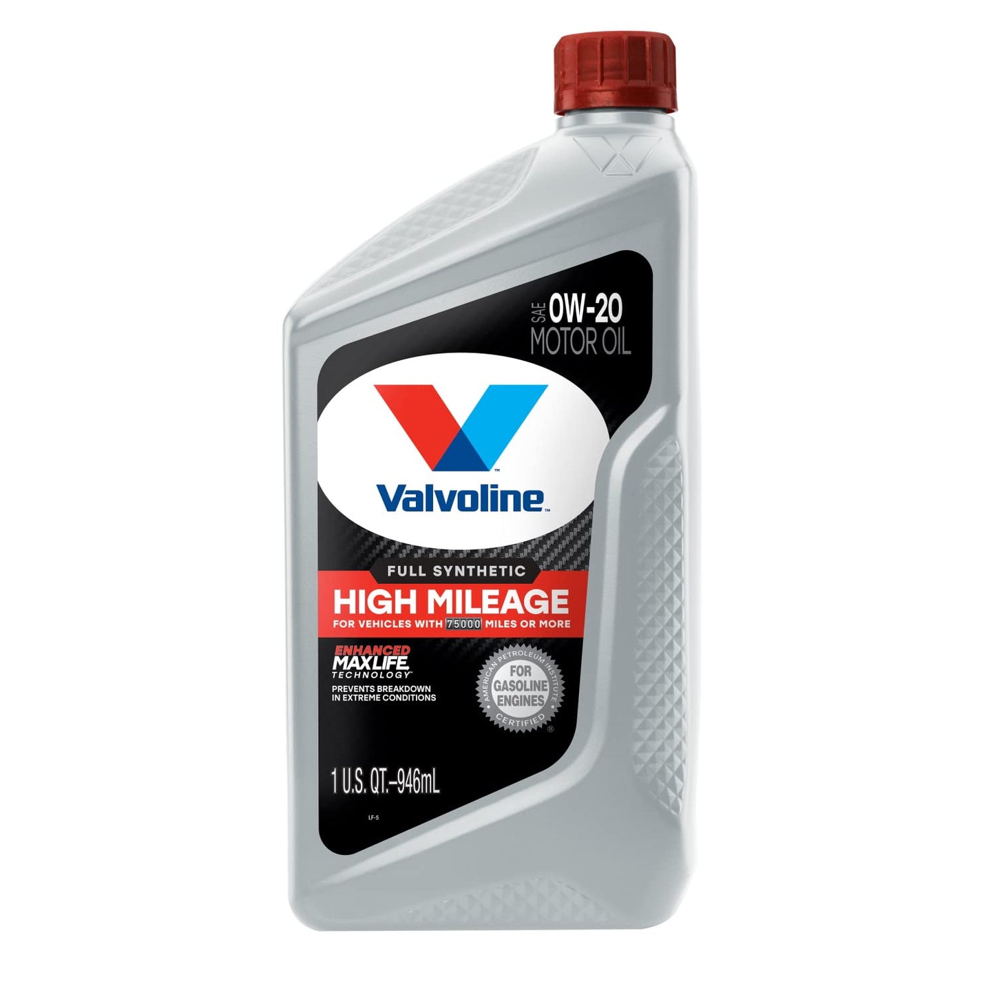 Valvoline High Mileage with MaxLife Technology SAE 5W-30 Synthetic Blend Motor Oil 5 QT