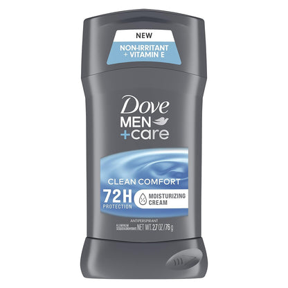 Dove Men + Care Antiperspirant Deodorant, 72hr Sweat & Odor Protection, Vitamin E, Triple Moisturizer, 4 Pack