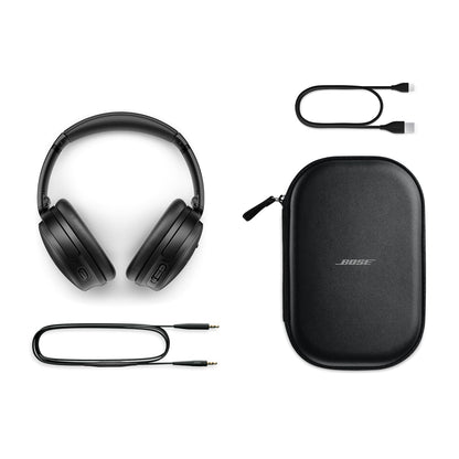 Bose QuietComfort Bluetooth Headphones, Wireless Headphones with Active Over Ear Noise Cancelling and Mic, Deep Bass, Up to 24 Hours of Playtime, Sandstone