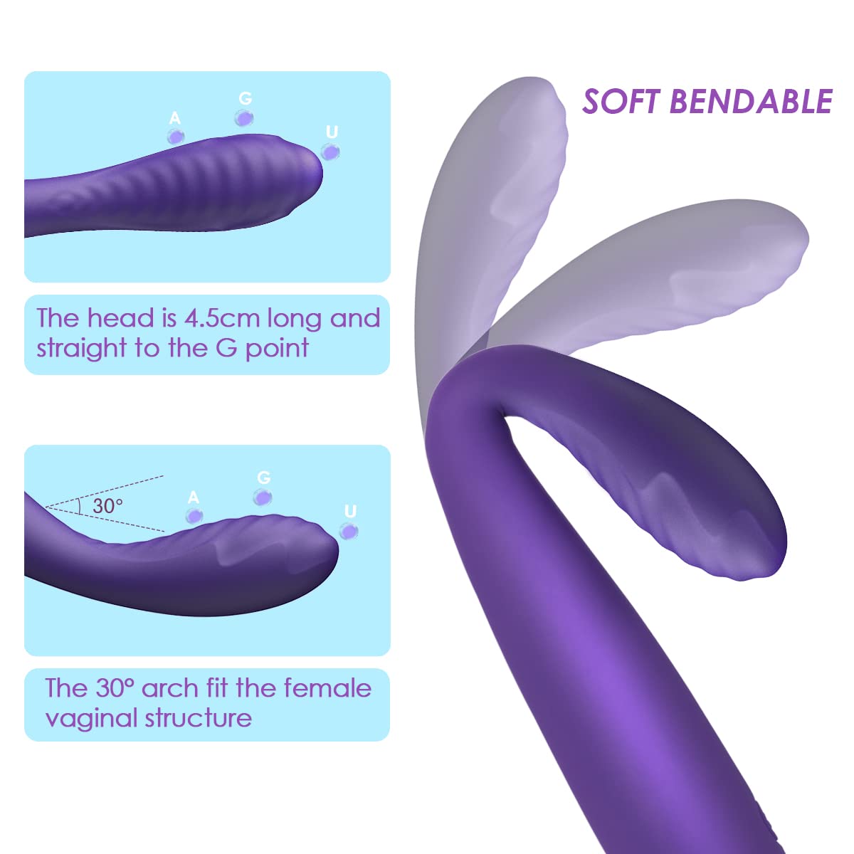 SVAKOM COCO G Spot Vibrator - 8 Seconds to Climax Finger Shaped Waterproof Vibes for Women - 5*5 Vibrations Clit Nipple Personal Massagers - Adult Female Sex Toys