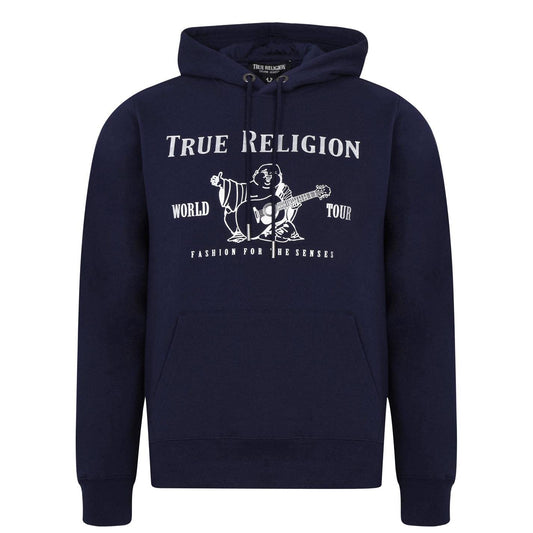 True Religion Men's Metallic Buddha Fleece Hoody