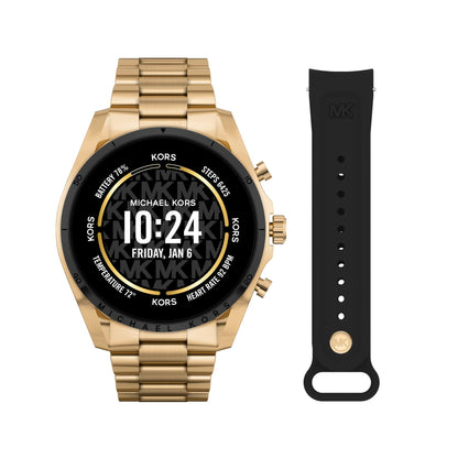 Michael Kors Men's or Women's Gen 6 44mm Touchscreen Smart Watch with Alexa Built-In, Fitness Tracker, Sleep Tracker, GPS, Music Control, Smartphone Notifications (Model: MKT5134V)