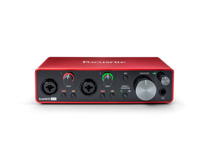 Focusrite Scarlett Solo Studio 4th Gen USB Audio Interface Bundle for the Songwriter, Guitarist or Vocalist with Condenser Microphone and Headphones for Recording, Songwriting, and Podcasting